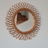 Wicker mirror