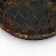 Black mesh metal cache pot in the style of Mathieu Matégot, 1950s.