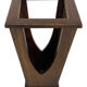 Brutalist design umbrella stand holder 60's wood