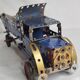 Meccano dump truck from the 50s, original parts, authentic patina, 30 cm