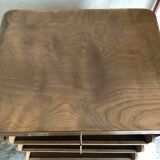 Vintage sliding curtain file cabinet 1950-1970