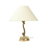 Classic Table Lamp Fish Dolphin Brass Onyx Marble