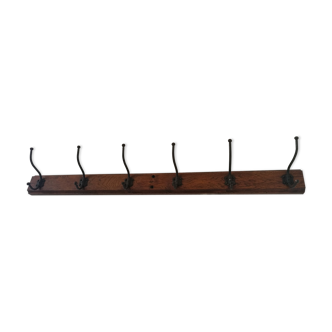 Patère wood and metal