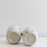 Set of 2 handmade ceramic mugs, signed