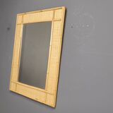 Mid century bamboo mirror by Dal Vera, 1960s
