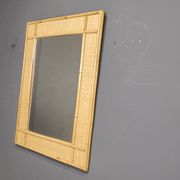 Mid century bamboo mirror by Dal Vera, 1960s