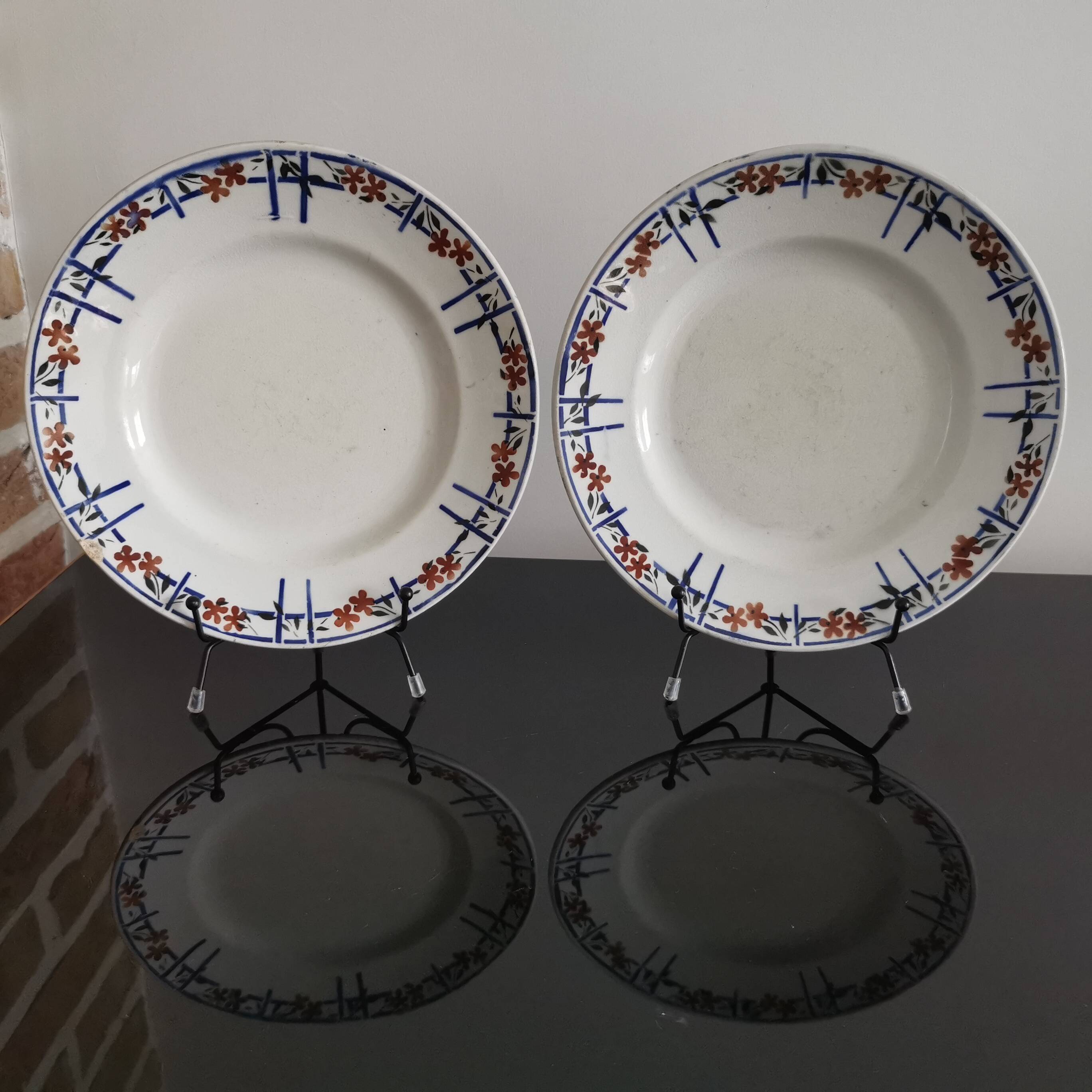 Earthenware soup plates, Moulin des Loups Orchies