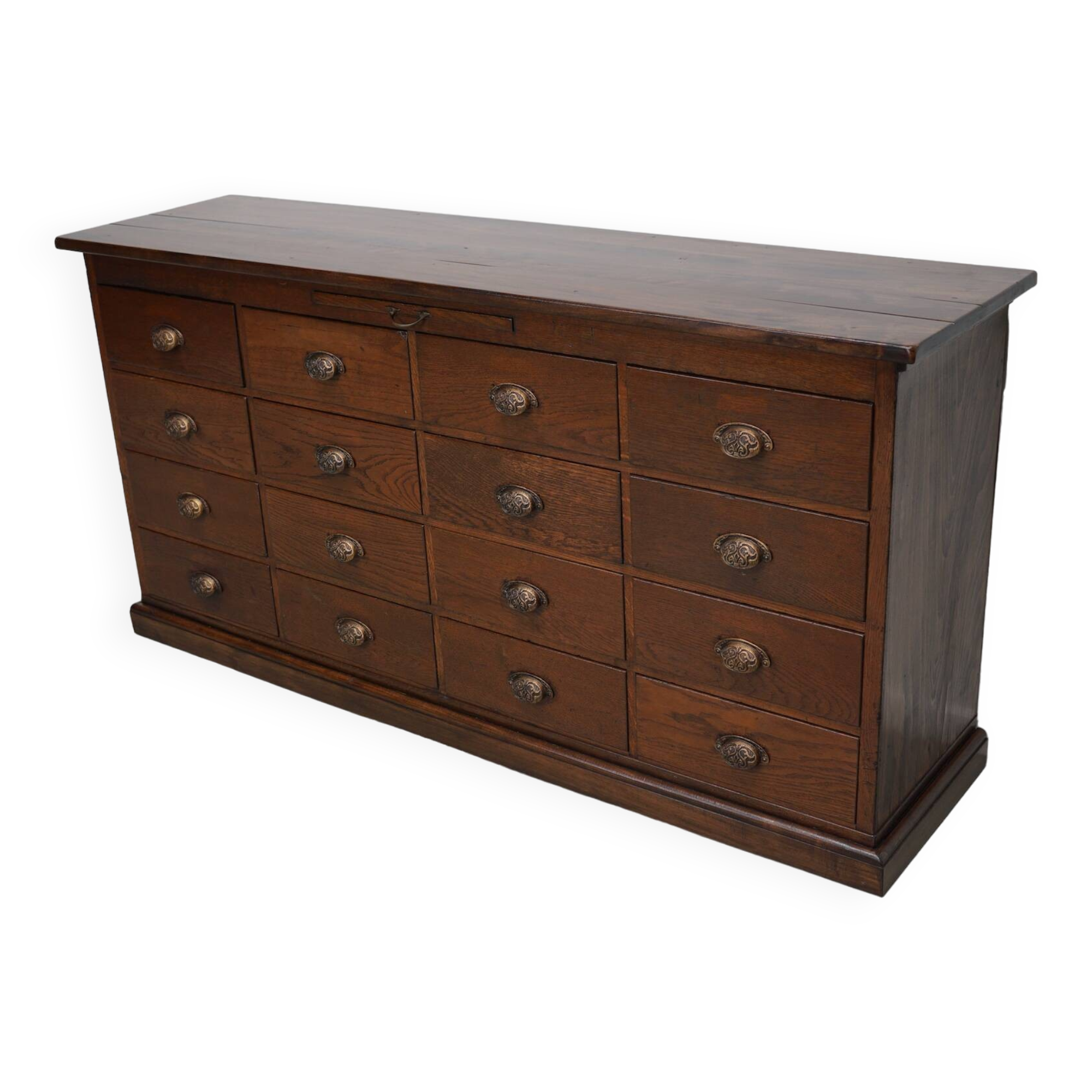 Vintage Dutch Oak Apothecary / Shop Cabinet, 1940s