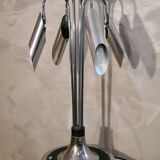 Lampe space age chrome et alu  Italy 1970s