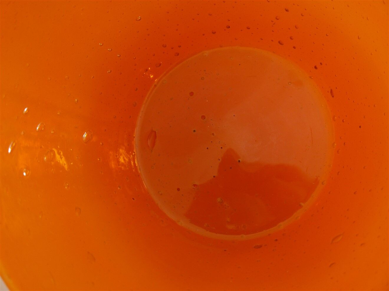 Empty pocket in blown glass by Erik Hoglund 1960
