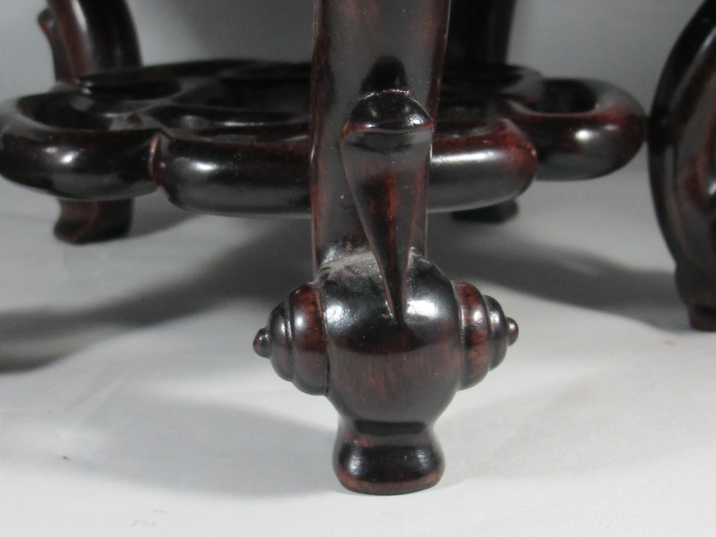 Wooden base for vase China, Japan
