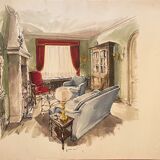 Painting decorative art interior architecture 30-50s