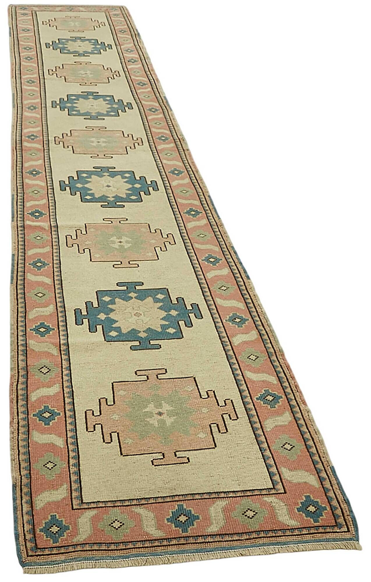 Turkish Vintage Anatolian Rug 76 cm x 375 cm