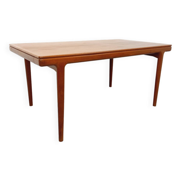 Table à manger scandinave rectangulaire vintage de Johannes Andersen Samcom