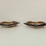 Cendrier vintage Luminarc en verre fumé années 60