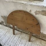 Oval pine farm table with 2m extensions
