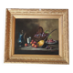 Old Still Life Oil Painting/Golden Frame/19th Century/L.Gervais