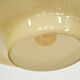 Mid-century modern yellow glass pendant light 1960's