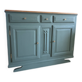 Sage green buffet with moustache legs