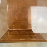 Smoked plexiglass cube side table by Michel Dumas, 1970s