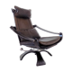 Nelo leather lounge chair by Ake Fribytter