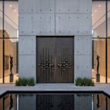 Brutalist Cast Aluminum Door Panel, 1960s