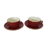 Duo de tasses déjeuner Apilco Deshoulières