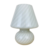 Mushroom lamp Murano white 70's