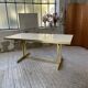 Brass table 1970 Italian lacquer
