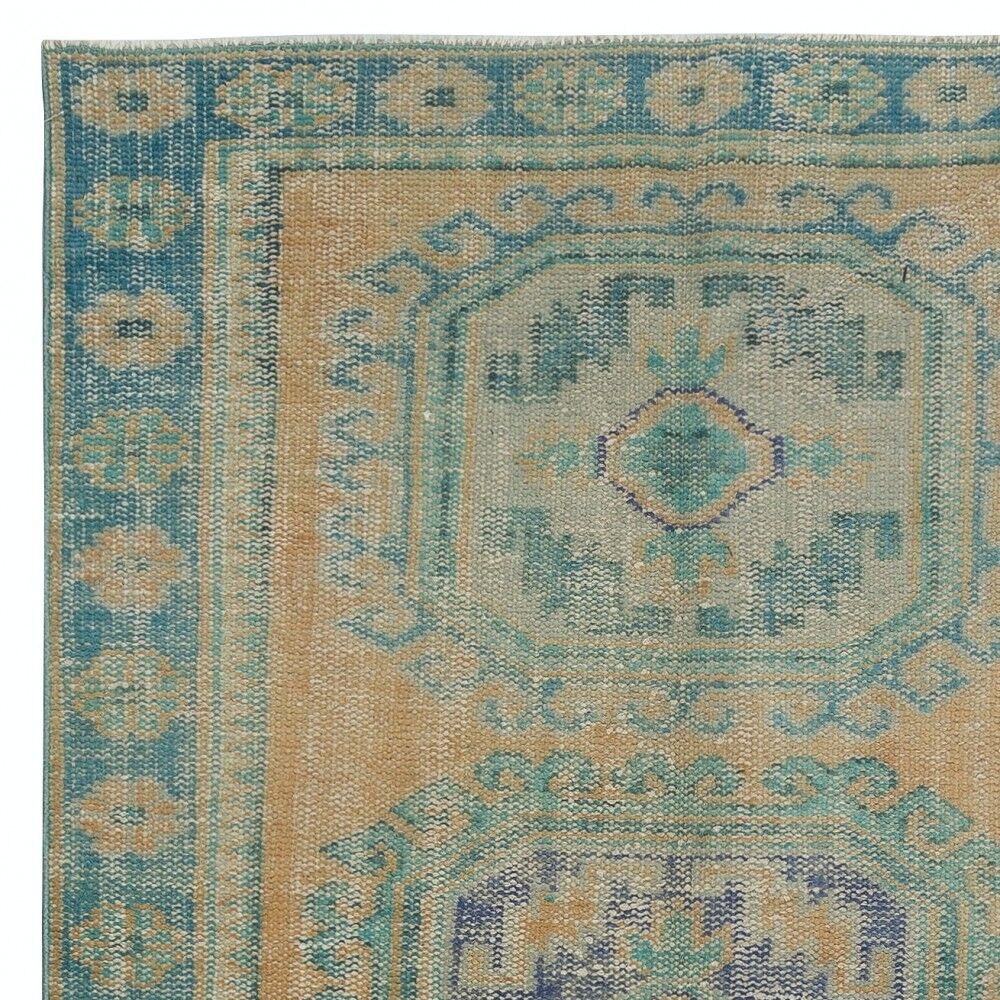Vintage Runner Rug for Kitchen. Handmade Hallway Rug. Turkish Stair Rug. Corridor Rug