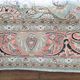 Silk cashmere rug pastel tones floral patterns India Kashmir vintage 181 cm x 286 cm