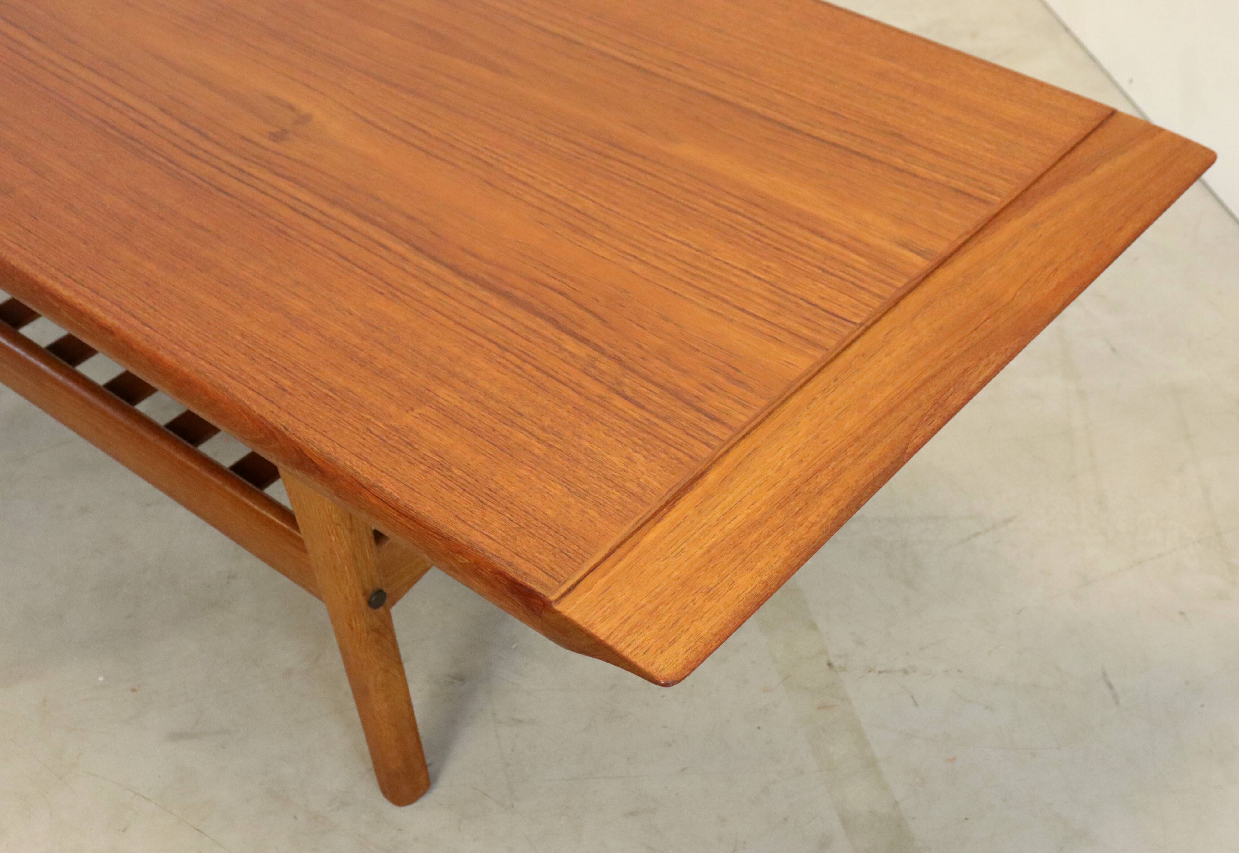 Mid Century teak Salontafel 'Bassen'