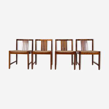 Quatre chaises palissandre ca1960