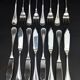 Christofle, Malmaison model, set of 8 fish cutlery.