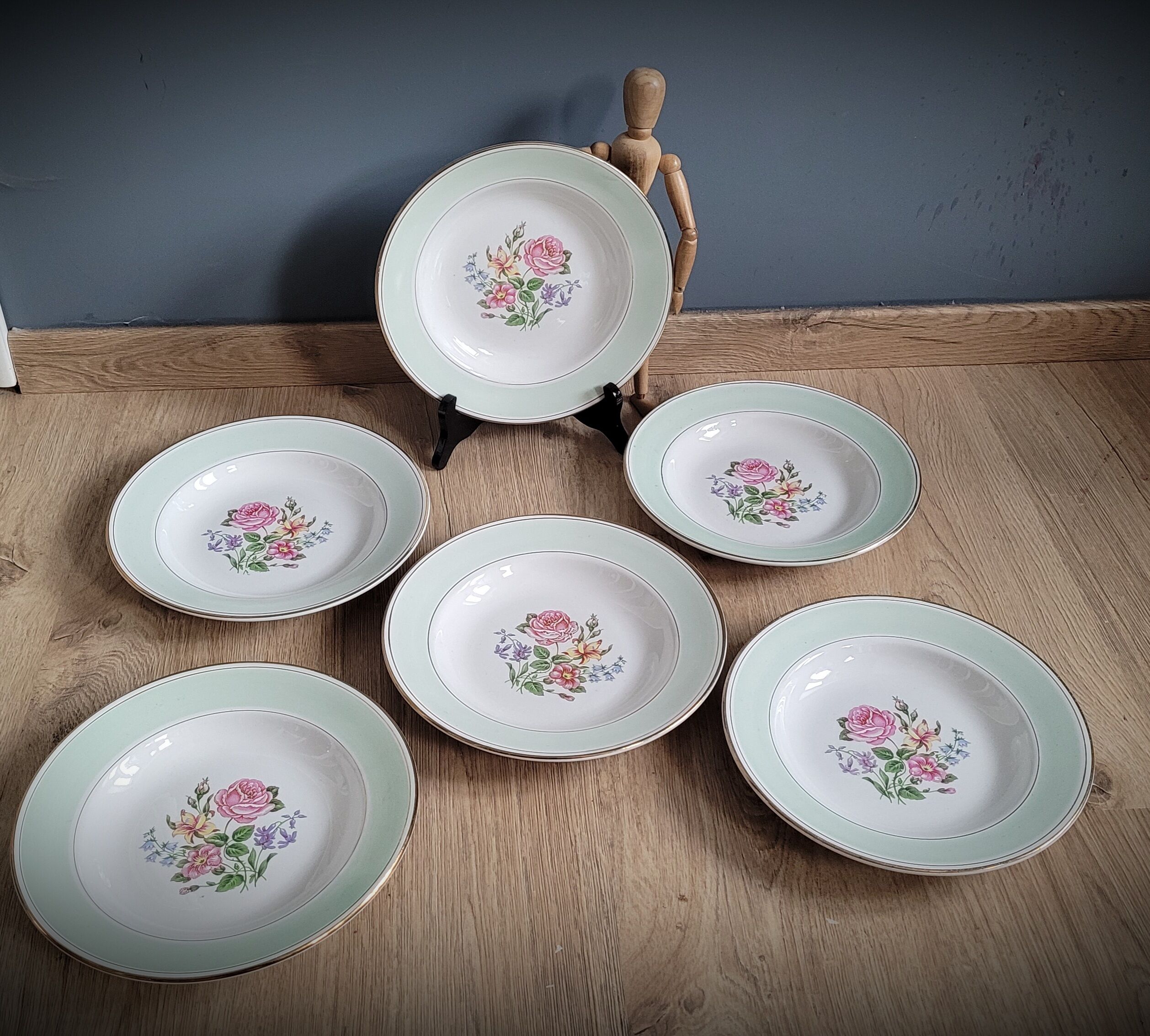 Set of 6 plates Amandinoise
