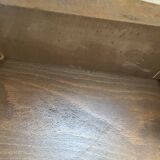 A bedside table with a drawer and a niche in Louis XV style.