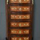 Rosewood and rosewood marquetry chest of drawers, Louis XV style – 2nd half of the 19th century.