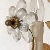 Murano glass flower and foliage wall light Baguès