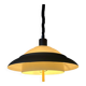 Mid-century brown and beige Dijkstra Space Age suspension