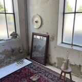 1900 wooden mirror with nails