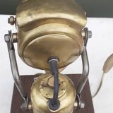 Ancienne lampe acétylène " Lutetia" sur support bois