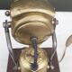 Old acetylene lamp "Lutetia" on wood support