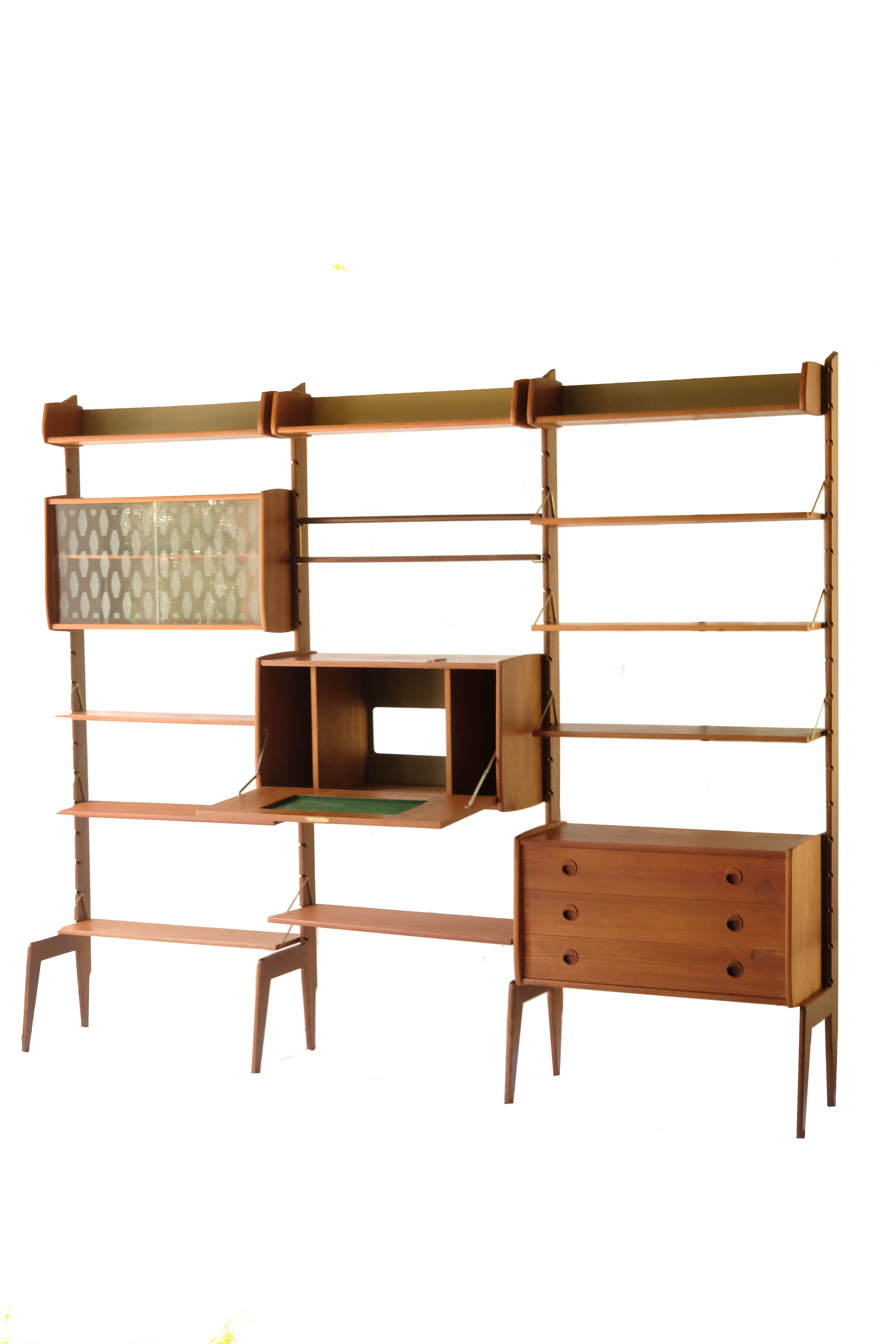 Wall Unit by John Texmon, 3 Modules, Norway, 1960s