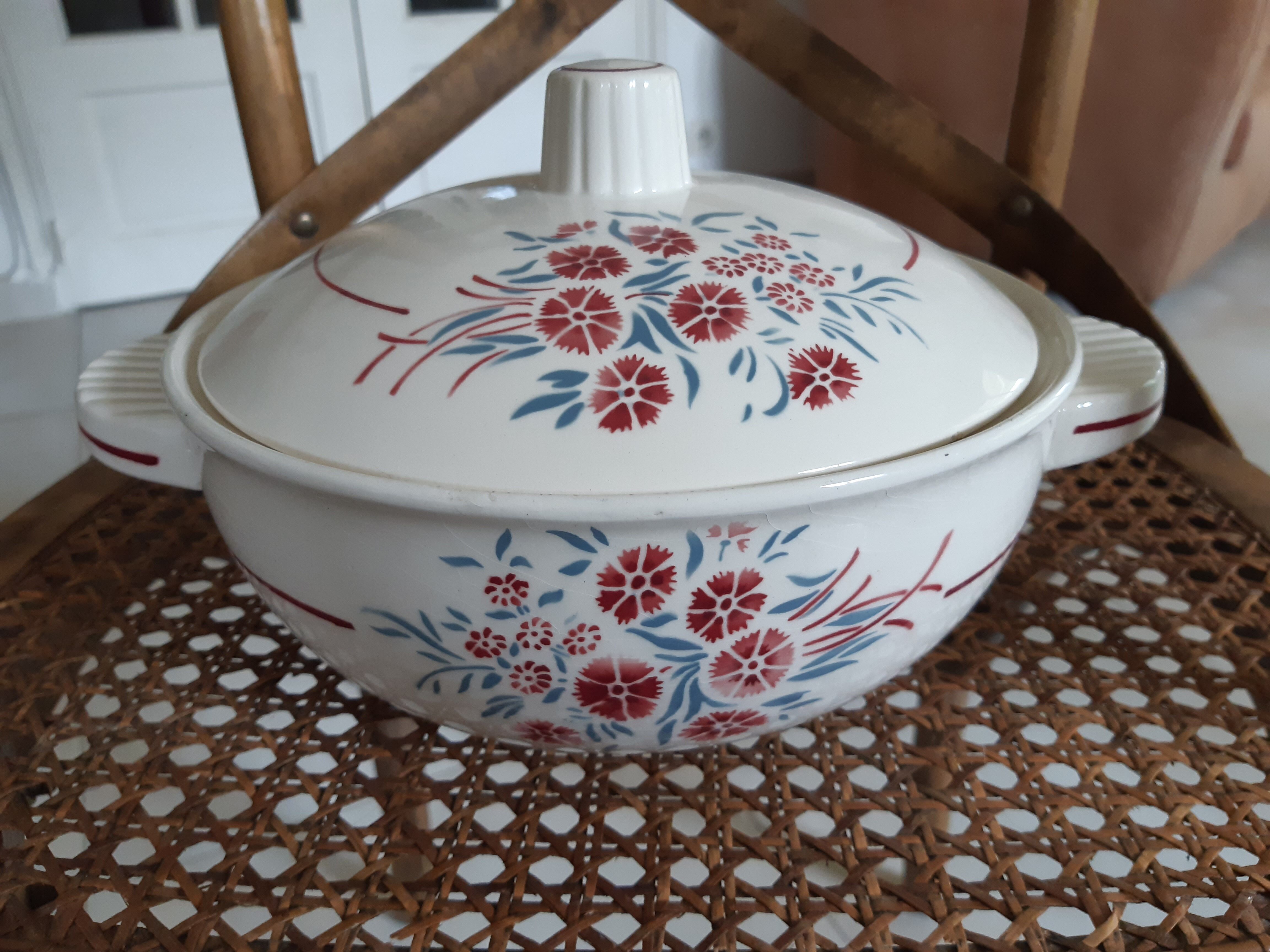 Plates and legumier Badonviller