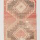 3x10 Faded Colors Vintage Carpet, Vintage Wool Runner Rug, 85x300