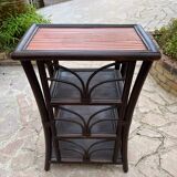 Rattan shelf on legs