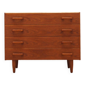 Teak chest of drawers, Danish design, 1960s, production: Denmark