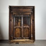 Afghan door in carved wood from the late 19th century with Palace Temple framing.