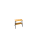 Vintage veneer table with steel legs