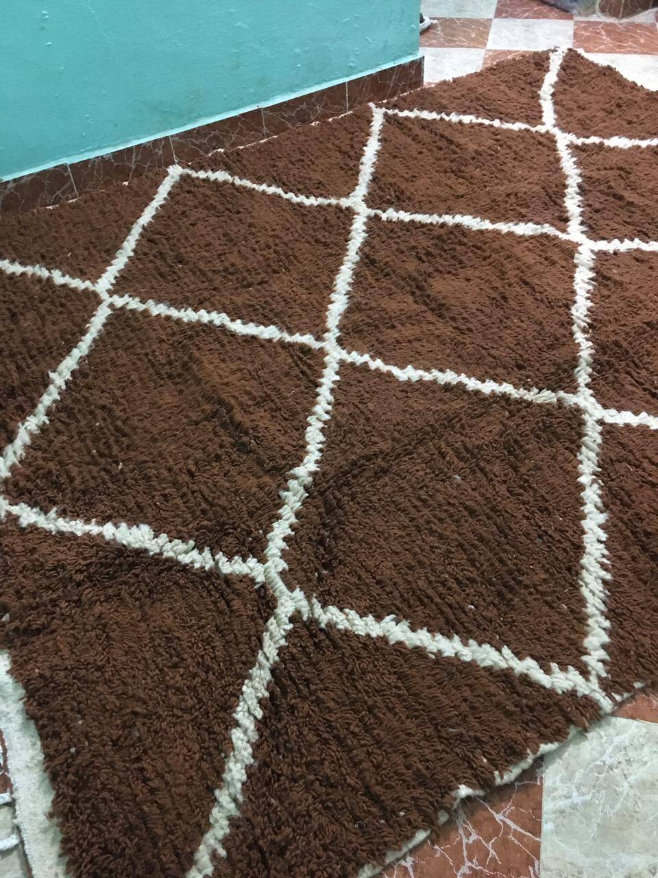 Unique Moroccan rug in wool 200cm x 270cm